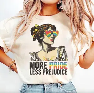 More Pride Less Prejudice Shirt, LGBTQ Shirt, Proud Ally T-Shirt, Pride Month Shirt, LGBTQ Sweatshirt, LGBTQ Gift, Pride Parade, Lesbian Tshirt Summer