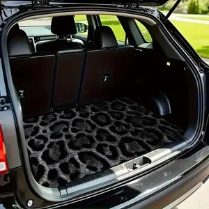 A fashionable dark night leopard print GM trunk pad, luggage pad outdoor pad, suitable for all kinds of models, wear-resistant and non-slip, car-specific floor mat, Car Mats Accessories, car interior decoration, keep your trunk clean and dry
