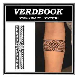 Semi Permanent Tattoos, 2 Sheets Temporary Tattoo Kit with Realistic Body Stickers, Long Lasting 1-2 Weeks, Fake Tattoo for Women Men Adult, Waterproof & Non-Reflective, Voltage Spine