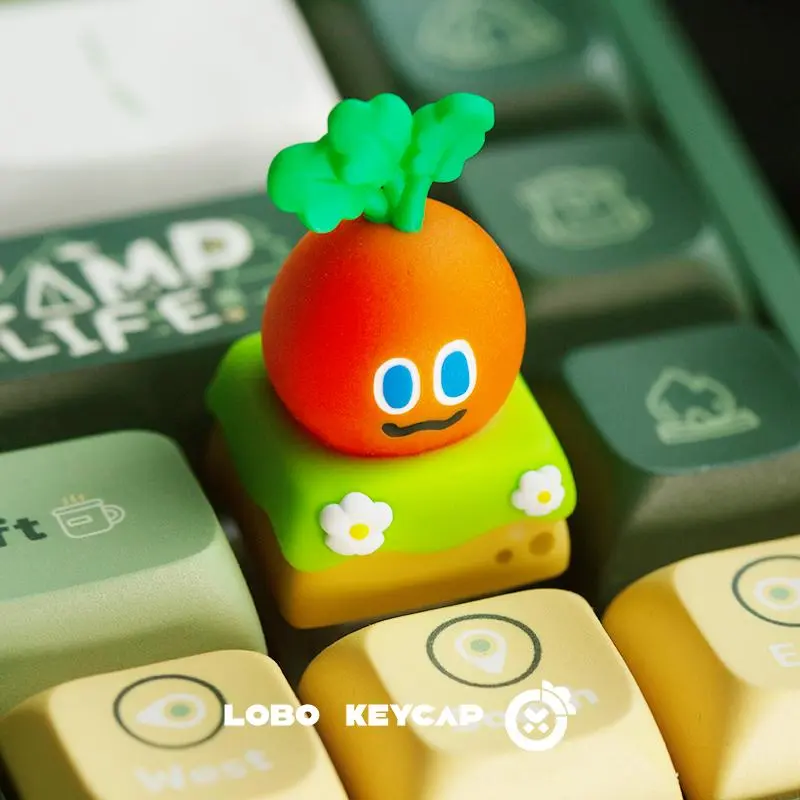 Mojo Family Carrot Singer Mayday Peripheral Mechanical Keyboard ESC Decoration Resin Material Personalized Keycaps Fun Toy Gifts