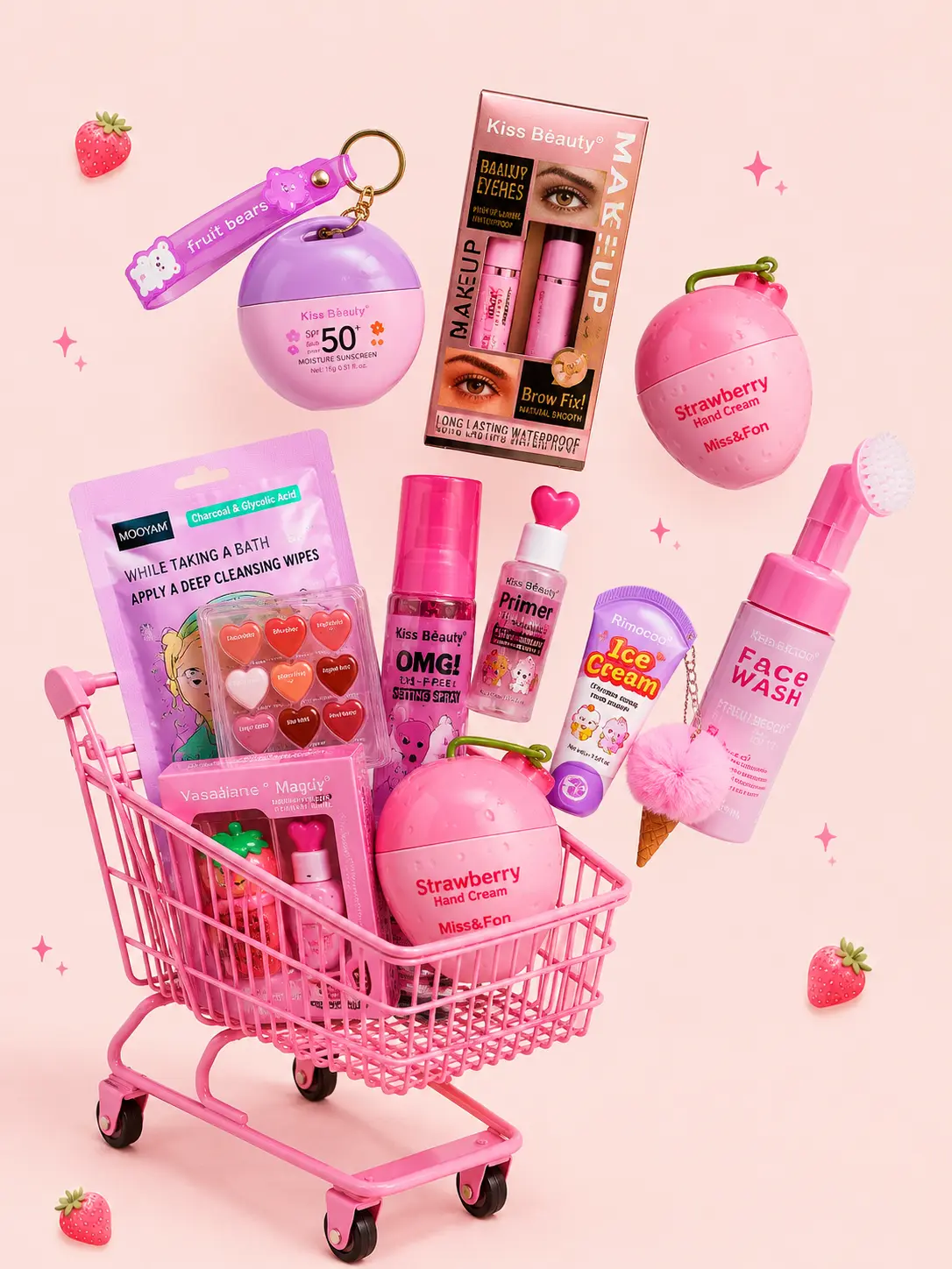 Pretty Fresita Bundle Makeup and Accessories