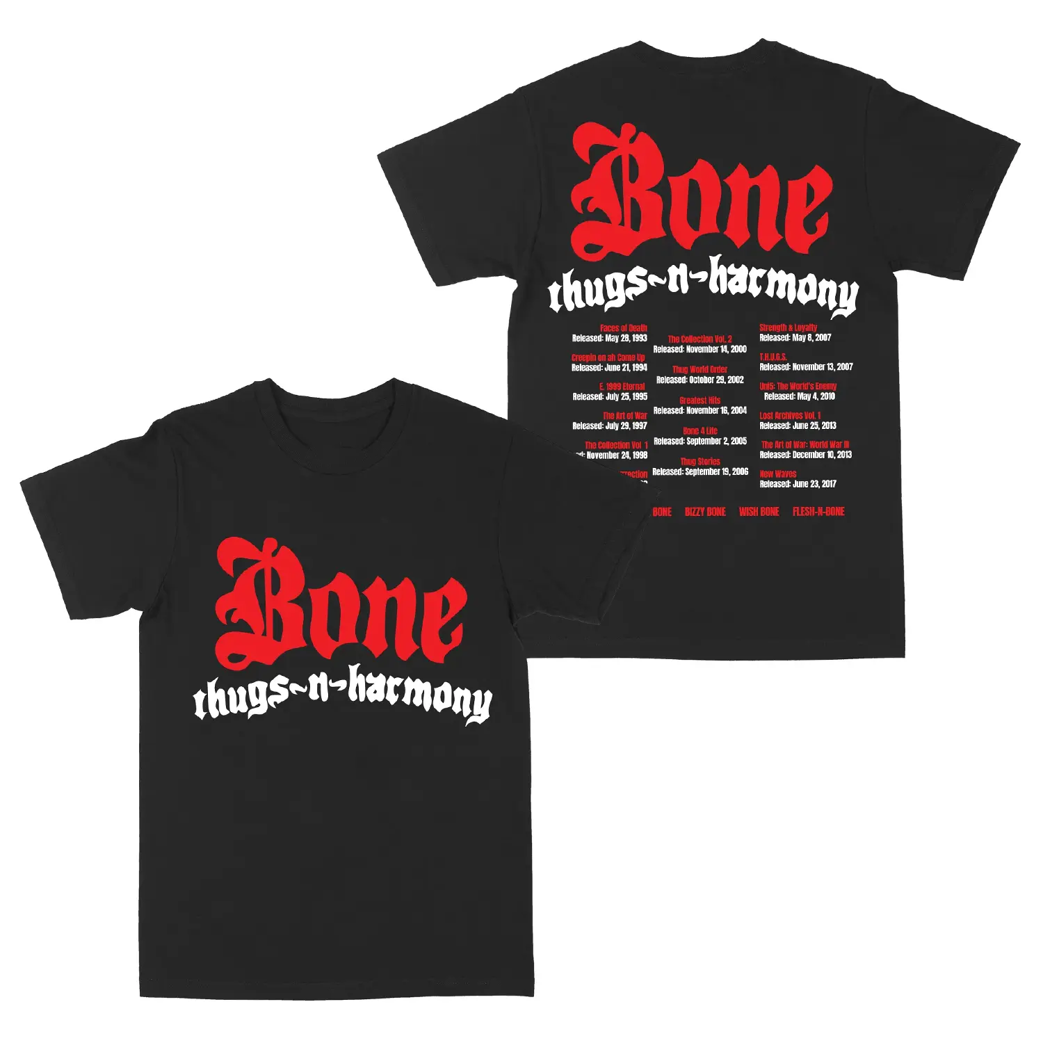 Bone Thugs-N-Harmony East 1999 Fan Collection Unisex T Shirt HY5010