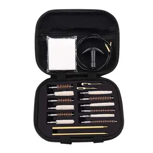 TACTIBEAVER Cleaning Kit – 19 Tools for .22, .27, .30, .38, .40, .45 Cal – Brass Rods & Brushes Included – Compact & Portable Zippered Case – GAK28