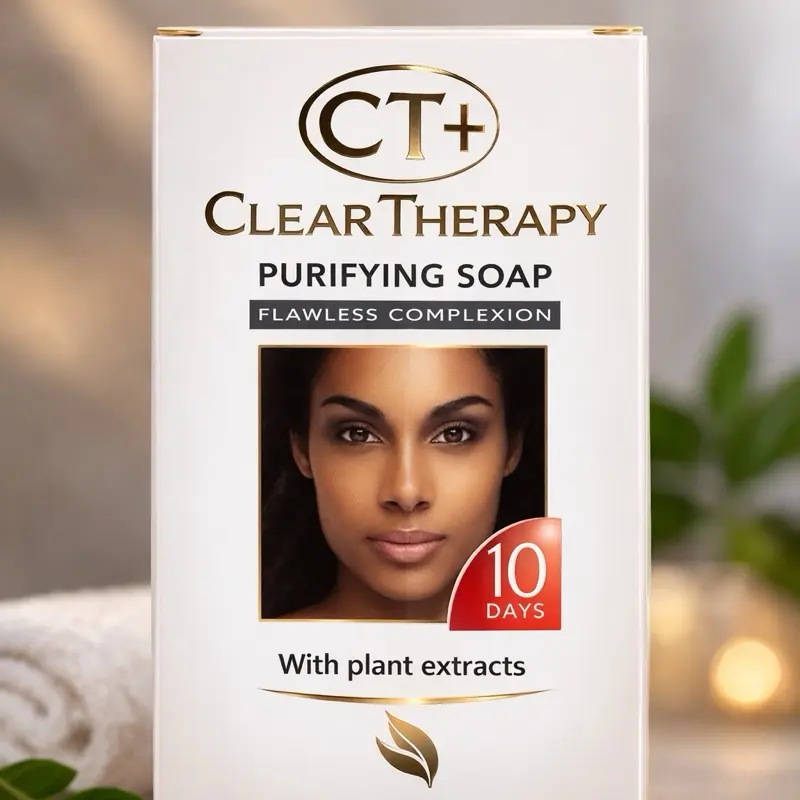 CT Plus Clear Therapy Purifying Soap for Flawless Complexion with Plant Extracts 10 Days
