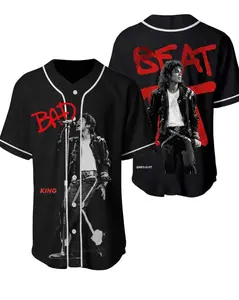 Michael Jackson King of pop baseball jersey gift for fans