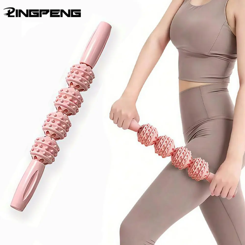 Leg Massage Roller for Yoga and Muscle Relaxation, Roller Massager for Legs  and Arms Workout, Essential Gym Accessory, Muscle Roller Stick, Portable  Workout Accessory
