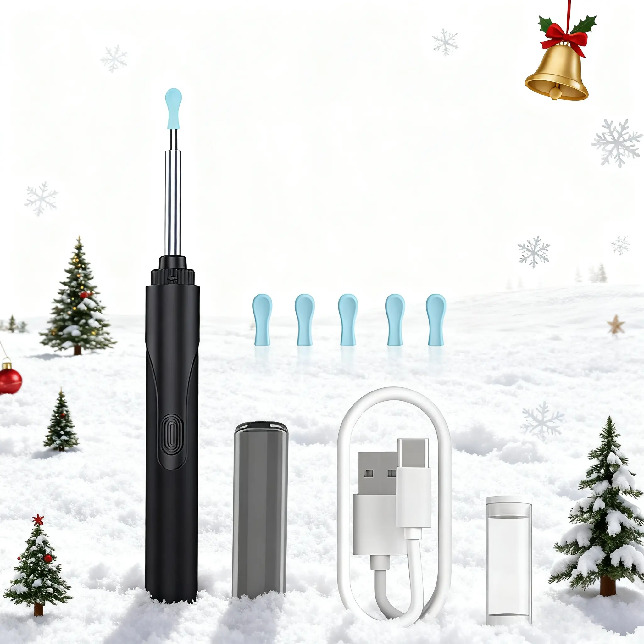 1PC Ear Wax Removal Tool Ear Cleaner With Ear Camera Earwax Remover Ear Pick With Light For Earwax Cleaning Earpick Flashlight