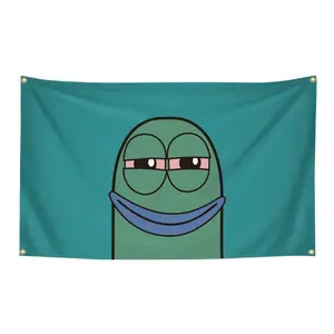 Funny Cartoon 3x5Ft Flag Tapestry With 4 Brass Grommets for Wall Hanging Indoor Outdoor College Bedroom Room Dorm Party Decor Banner