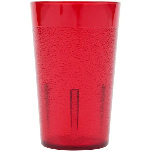 Cambro 500P156 Colorware 5.2 oz. Ruby Red SAN Plastic Tumbler - 72 Pack