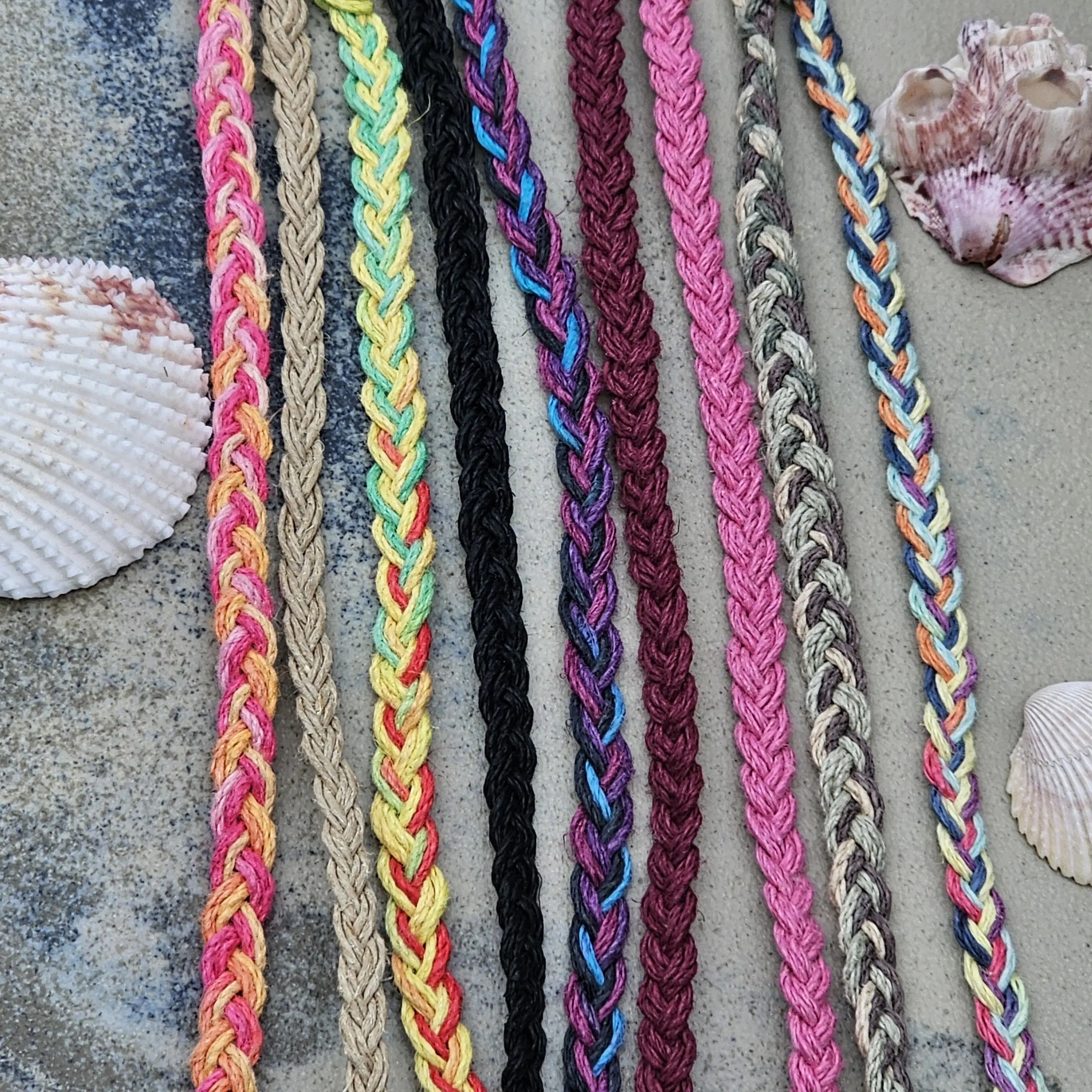Double Braid Hemp Bracelet | Double Braid Hemp Anklet | Hemp Ankle Bracelet