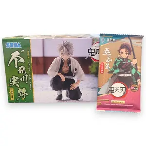 Demon Slayer Card Bundle - Demon Slayer Legendary Collection Booster Pack & SEGA Sanemi Shinazugawa (Hashira Meeting) Premium Perching Figure Qty 1