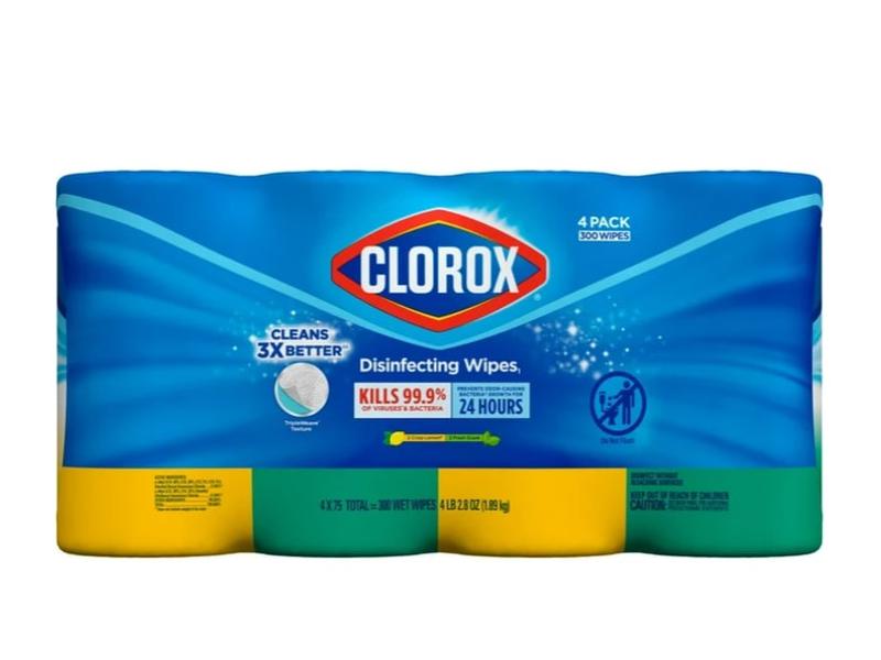 Multi-Surface Wipes – 4 Pack, Bleach-Free, 300 Ct