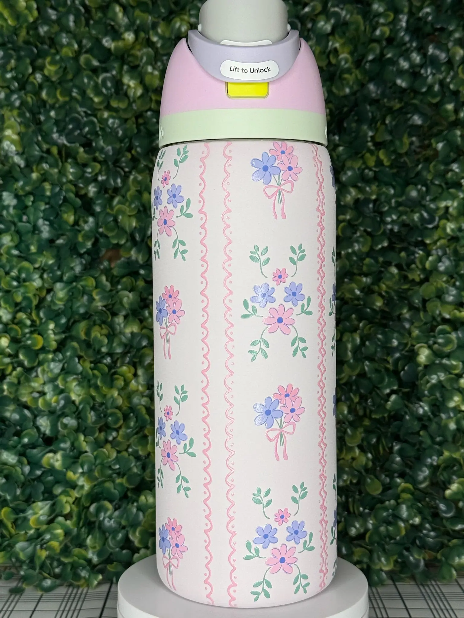 Pastel Floral UV DTF Owala Tumbler