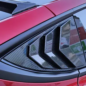 Brand New 2020-2024 Tesla Model Y Carbon Fiber Look Rear Side Window Louver Cover Vent Visor