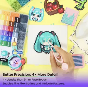 Handmade DIY Bead Set: 72-Color Set with a Free 7-Piece Tool Kit—2.6mm Bead Crafts, Perfect for Birthdays and Christmas Gifts
