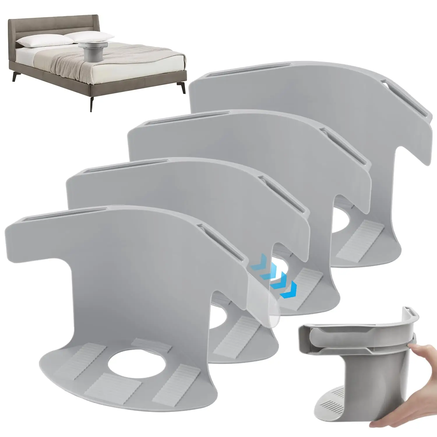 Lock Sheet Holders (4 Pack), Bed Sheet Lock Clips, Sheet Holders Keep Sheets Firm & Tight, Heavy Duty Bed Sheet Holder Corner Fitted Sheet Straps Fit