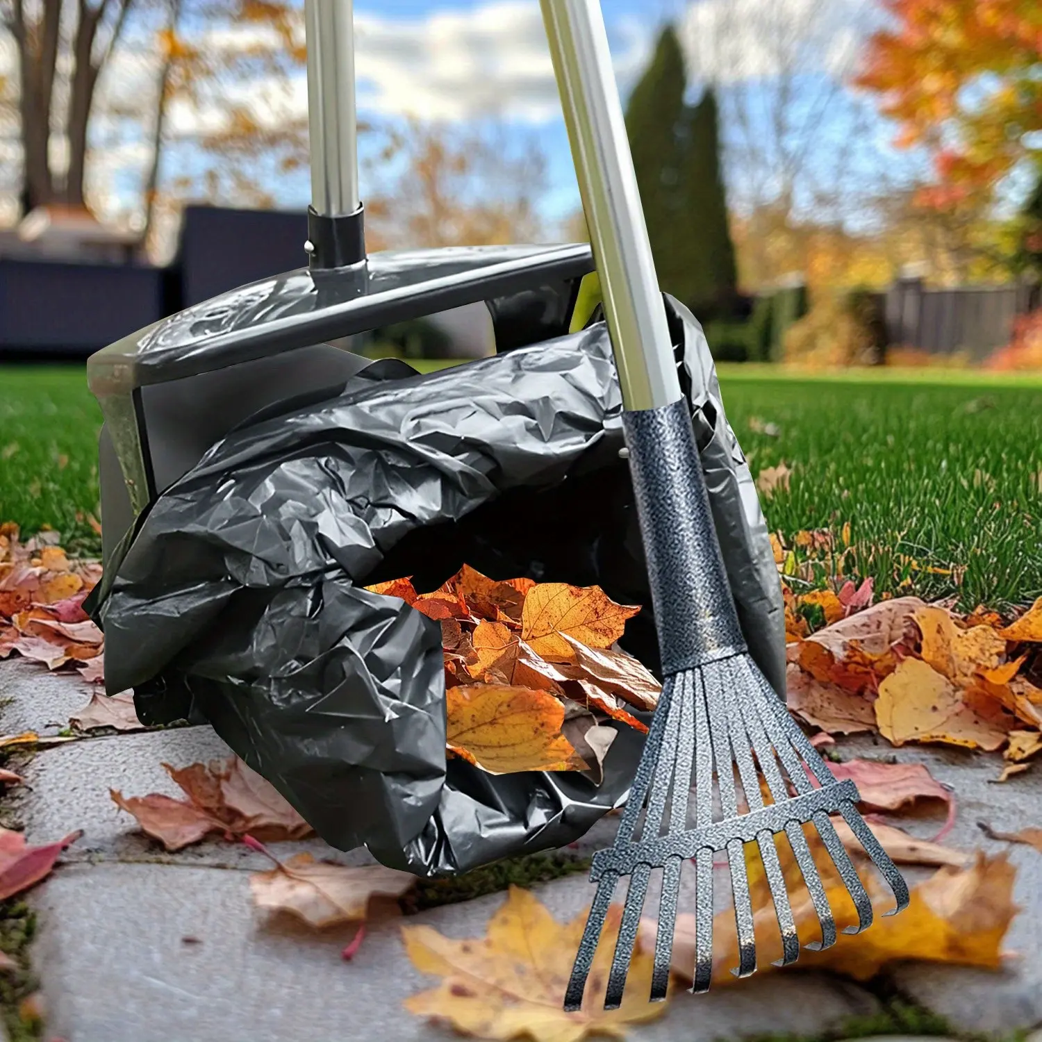 2/3pcs - Dog Pooper Scooper Heavy-Duty Swivel Bin, Rake, And Spade for Easy Cleaning on Grass, Dirt, Gravel, And Flats - Perfect for Large, Medium, And Small Dogs, Without Battery