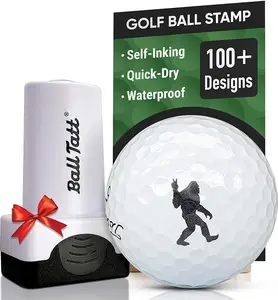 Golf Ball Stamp - Self-Inking Marker - Quick-Dry Permanent Marking Tool - No Leaks or Refills - Reusable & Waterproof - Ideal Gift for Golfers