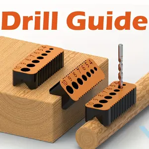 Magnetic Drill Guide for 4-10mm Drills, Clear Marked Holes, Precision Drilling Tool, Reliable & Accurate Handmade Projects Helper