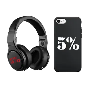 5% Brand Mini Vinyl Decal | 1-Inch (Red or White)