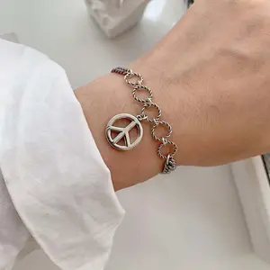 Ring Airplane Bracelet Silver Length Adjustable Hand Jewelry Fashion Accessories