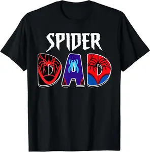 100% Cotton Mens Spider Dad Design Father's Day Matching Family Birthday T-Shirt