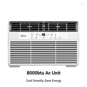 Midea 8000 BTU Smart Window Air Conditioner with ComfortSense Remote, 3-in-1 AC Unit for Living Room Bedroom Up to 350 Sq Ft, Energy Saving Home Cooling System, App Voice Control- Condition: Like New