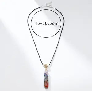 “7 Chakra Crystal Pendant Necklace – Reiki Healing Jewelry for Meditation & Yoga”