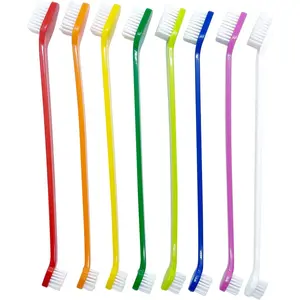 Dog Toothbrush Set of 8 – Dual Headed Dental Hygiene Brushes for Small to Large Dogs, Easy Teeth Cleaning & Dental Care,Dog Tooth Brushes for Small to Large Dogs, Cats, and Most Pets