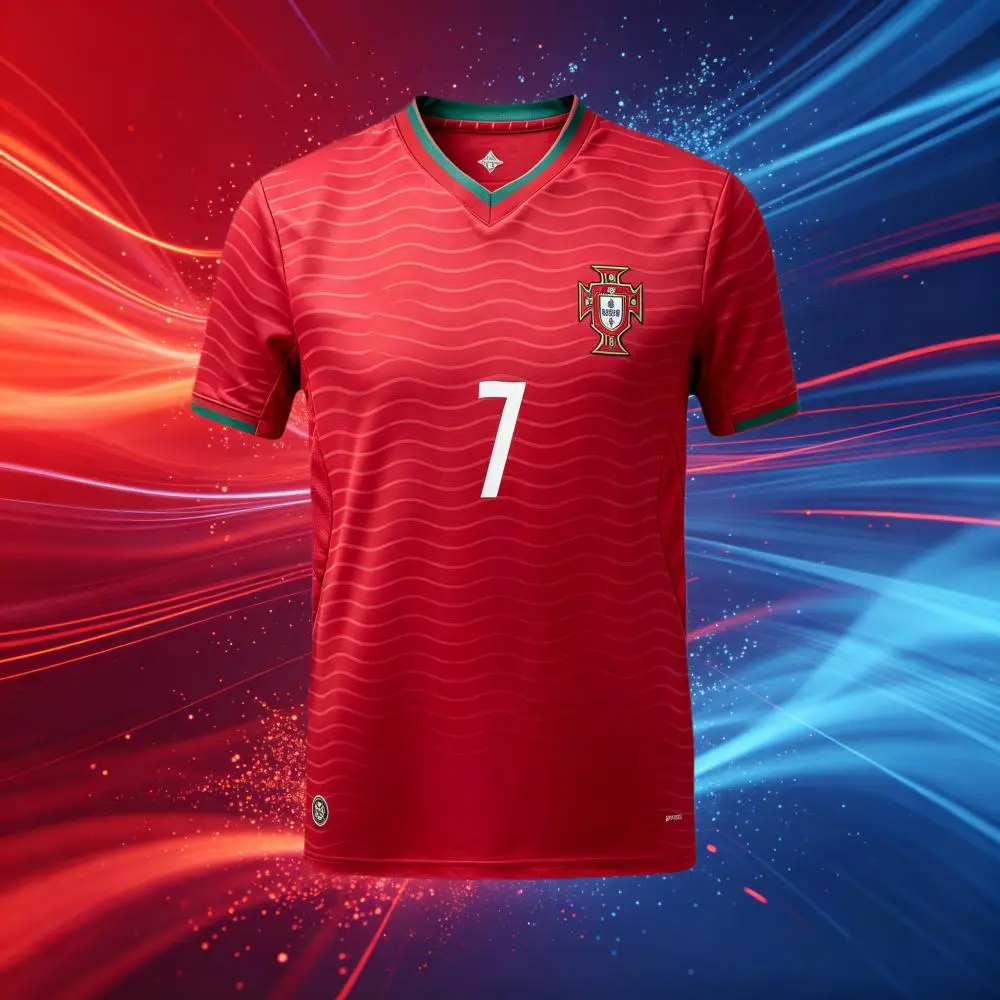 2026 Portugal 7# Cristiano Ronaldo Short And Long Sleeve Soccer Jersey Fans Version Breathable