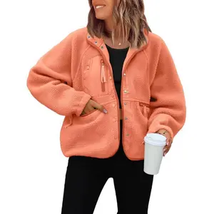 Women's Fleece-Lined Jacket Winter Warm Fluffy Coat