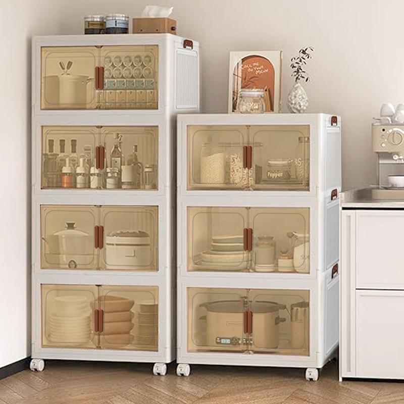 Stackable storage boxes with LIDS and wheels - plastic storage boxes, foldable storage boxes with doors, wardrobe organizers and home, office, kitchen, clothes storage cabinets, shoe box storage cabinets.