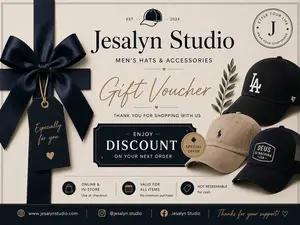Thank You Card for Men’s Hat Purchase – Jesalyn Studio