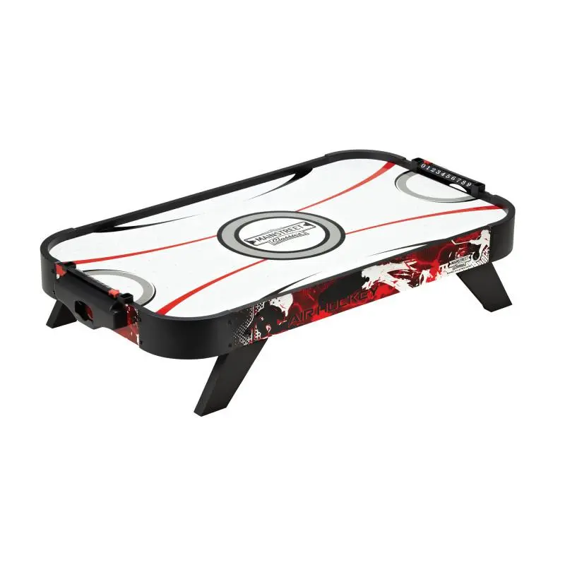 MAINSTREET CLASSICS 35-in Compact Portable Air Hockey Game Table with Luxurious Air Cushion, Score Tracking, Pucks, Pushers for Fast-Paced Scoring Fun