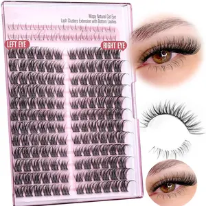 Mixed Length Individual False Eyelashes, Natural Look Eyelash Extensions, Self Grafting Curling Fake Eyelashes for Makeup Enhancement, Waterproof Lash Clusters, Volume Individual Lashes, DIY Eyelash Extensions, High Quality Eyelashes, DIY Personal Lashes