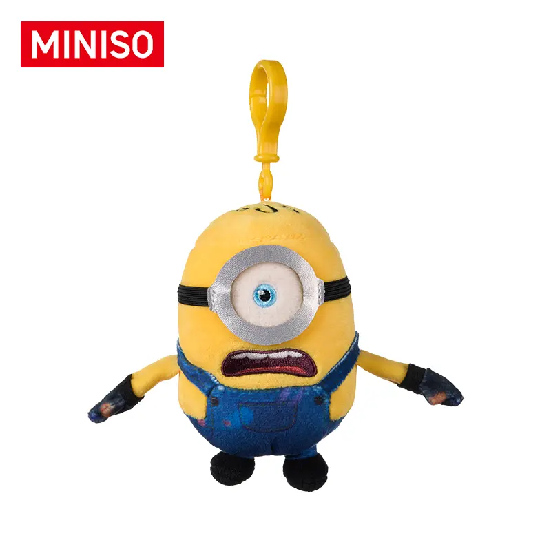 Minions x Monster Series No.6 James Polyester Numbered Collector's Edition Fun Cartoon Character Plush Pendant, Cute Stuffed Keychain Charm, Bag Decoration Commemorative Ornament Gift for Fans, Back to School