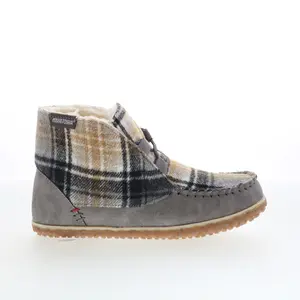 Minnetonka Torrey 40168 Womens Gray Synthetic Loafer Slippers Shoes