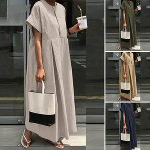 2026 Oversized Maxi Dress for Women Casual Loose Fit Short Sleeve Pleated Dress with Pockets Summer Outfit # MaxiDress # OversizedDress # ShortSleeve # PleatedDress # WithPockets # SummerOutfit # CasualWear # Outfit of the Day # WomensFashion