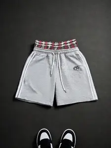 Men's Casual Graphic Print Gym Shorts, Comfortable Fitted Design, Perfect for Outdoor Activities & Daily Wear