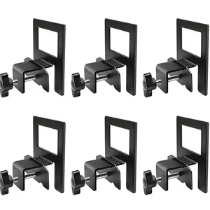 Non Slip Mattress Gaskets, Mattress Slide Stopper 6 PCS, Adjustabl Mattress Holder for Bed Frame, Keep Mattress from Sliding Gripper, Black