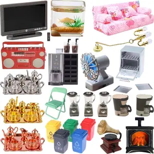 1/12 1/6 Dollhouse Furniture Accessories Miniature Items For Barbie Furniture Clothes Girls Toys Birthday Gift
