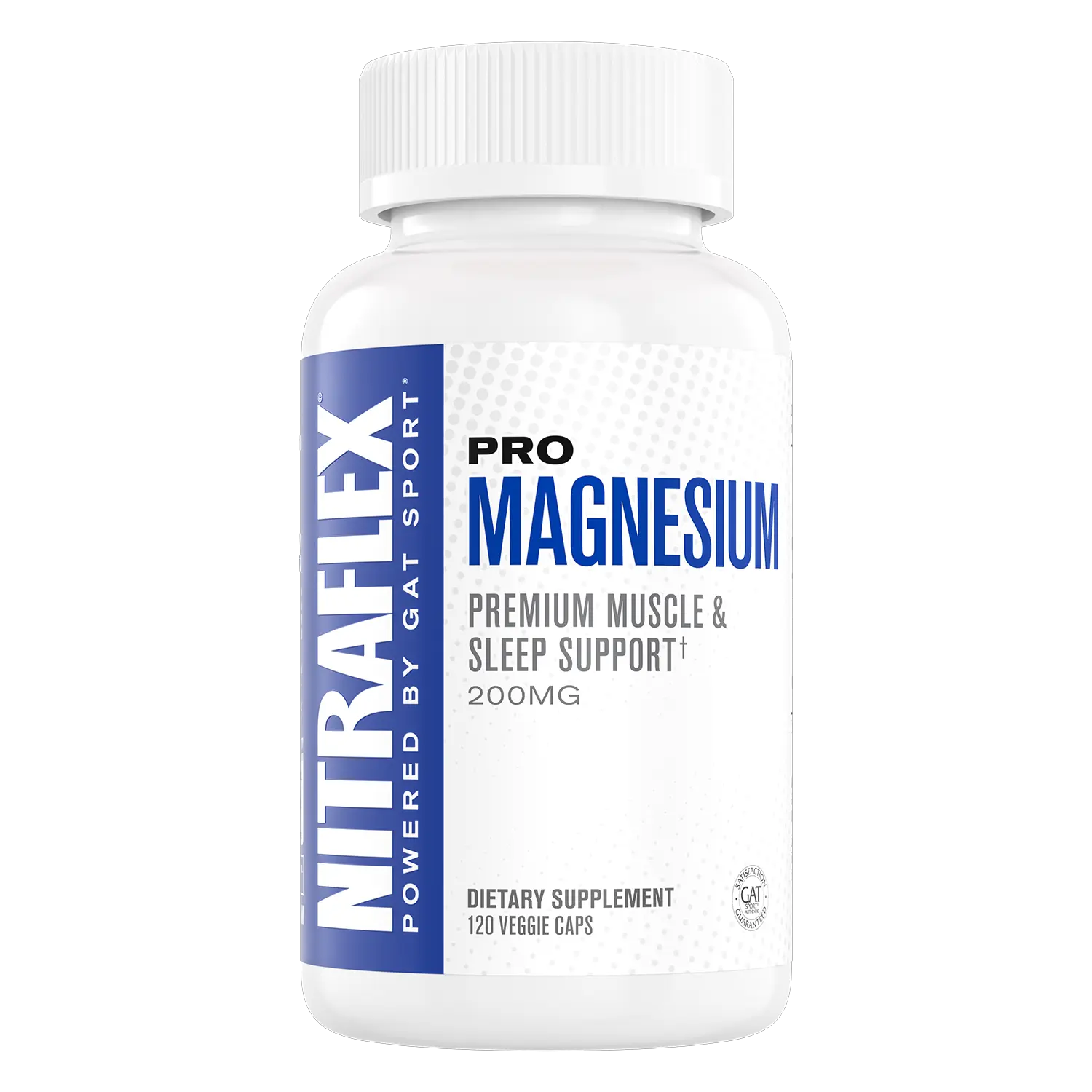 GAT SPORT Nitraflex Pro Magnesium 200mg - Premium Muscle & Sleep Support with Vitamin D3 & B6 - 120 Veggie Capsules GAT SPORT Nitraflex Pro Magnesium 200mg - Premium Muscle & Sleep Support with Vitamin D3 & B6 - 120 Veggie Capsules