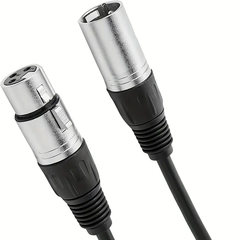HHDZI Durable XLR Cable for Microphones & PA Systems, Featuring All-Copper Core and 6mm PVC Casing (3m) guitar cord Pro Audio Right Angle Guitar Cable handheld mic