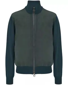 MotorCycleJackets Mens Teal Green Bomber Jacket