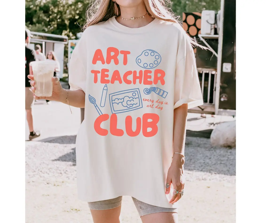 Art Teacher Shirt, Comfort Colors Shirt, Art Teacher Club Tshirt, Back To School Teacher Tee, Gift For Art Teacher Appreciation Gift