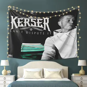 Kerser Hip Hop Backdrop Rap Music Tapestry Wall Hanging, Urban Photography Background, Polyester Wall Decor for Bedroom, Lounge Area, Studio, Gaming Room, Party Decoration