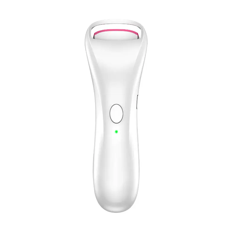 Heated Eyelash Curlers, Rechargeable Electric Eyelash Curler with Dual-Arc Design & 2 Adjustable Temperature - Safe Gentle Heated Lash Curler for Natural Curl Perfect Fit for Women, White