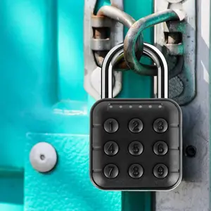 Combination Lock, 6 Digit Password Locker Lock,  Alloy Code Digital Padlock, Push Button  Safe Padlock, Combination Padlock for Gym and School Lockers(black)