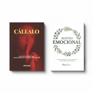 Prycken Pack de Reinicio Personal | Libros de Sanación Emocional y Comunicación Efectiva | 2 Libros para Crecimiento Personal y Relaciones | Free Shipping