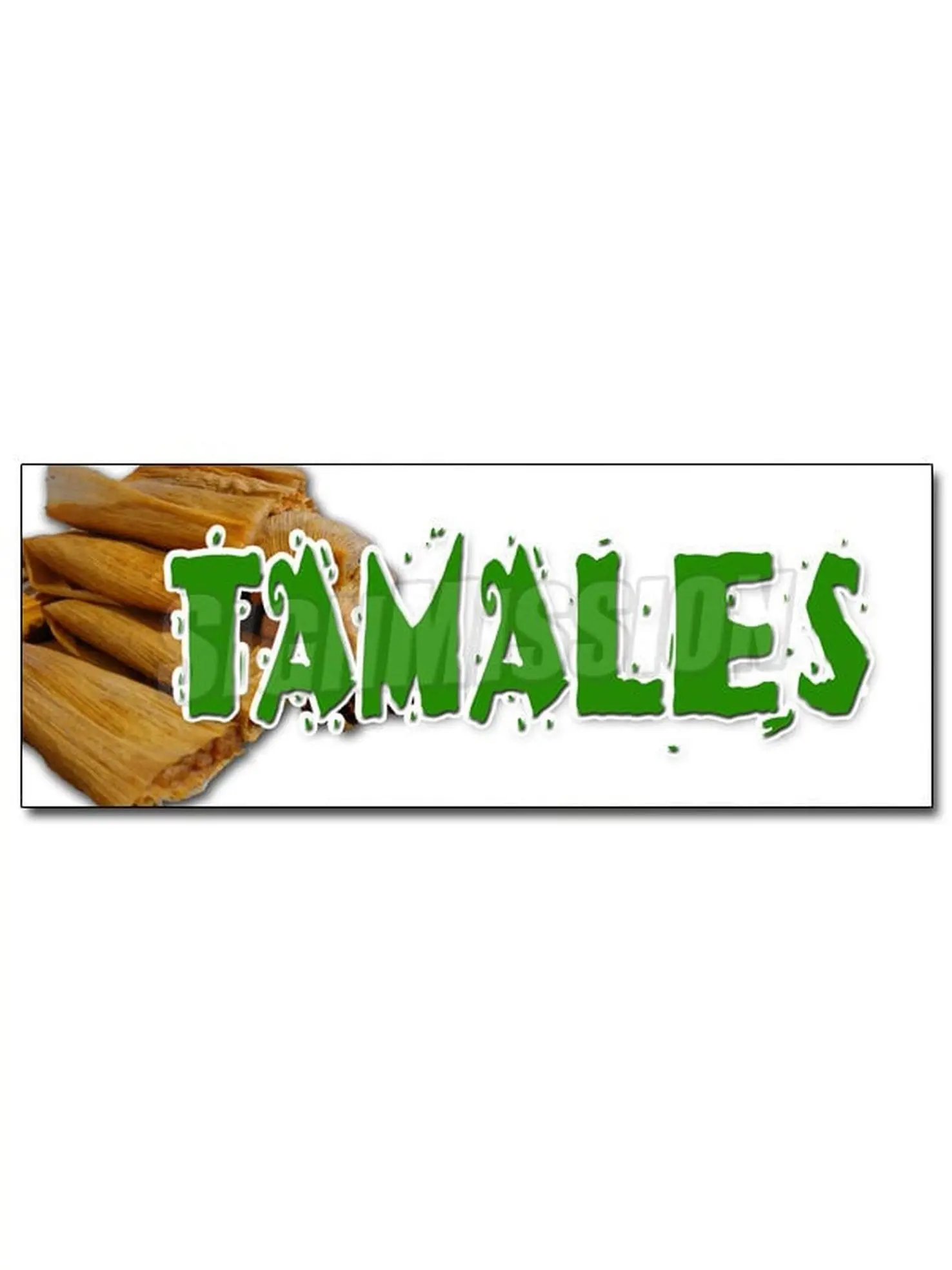 12 in. Tamales Decal Sticker - Mexican Dough Corn Latin Comfort Food Meat Cheese